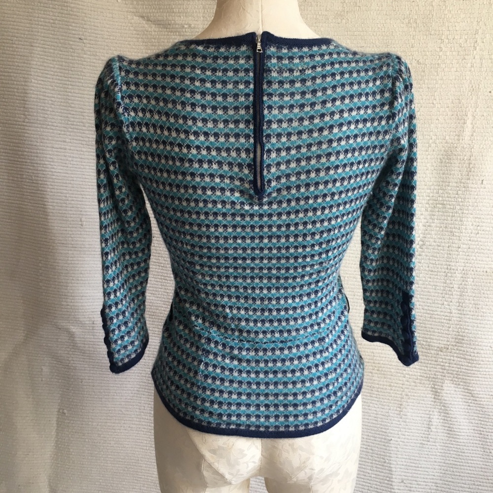 Marc Jacobs Cashmere Sweater S/M Retro RTW Hand-Knit Top Y2K Vintage - Picture 4 of 9